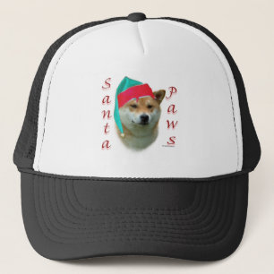 Gorra De Camionero Shiba Inu Santa Paws