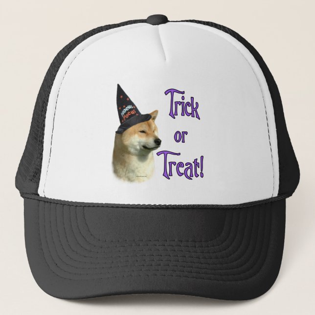Gorra De Camionero Shiba Inu Trick (Anverso)