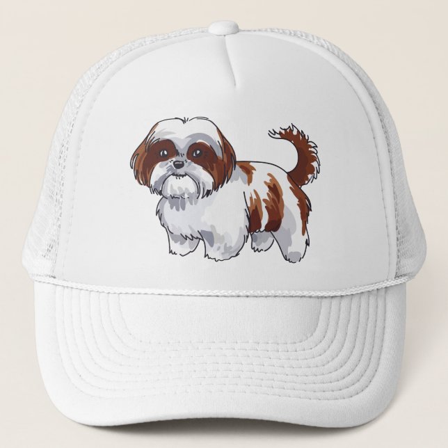 Gorra De Camionero Shih Tzu Dog (Anverso)