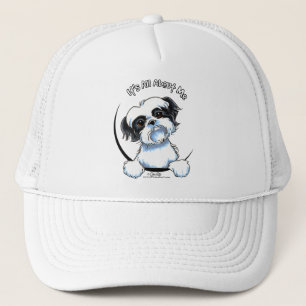 Gorra De Camionero Shih Tzu IAAM negro/blanco