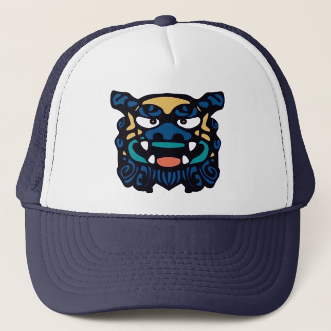 Gorra De Camionero Shisa azul (Anverso)