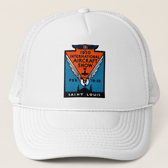 Gorra De Camionero Show Aéreo de St. Louis de 1930 (Anverso)