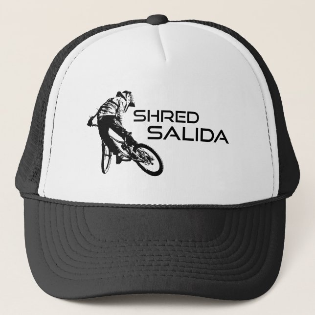 Gorra De Camionero Shred Salida Colorado Mountain Bicicleta (Anverso)