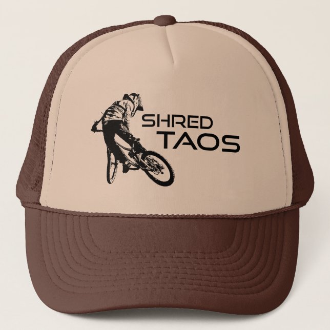 Gorra De Camionero Shred Taos New Mexico Mountain Biking (Anverso)