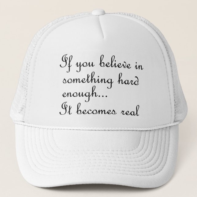 Gorra De Camionero Si cree en algo-gorra (Anverso)