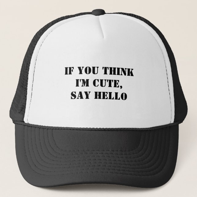 Gorra De Camionero Si crees que soy amable, saluda (Anverso)