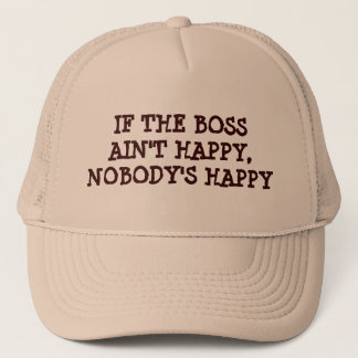 Gorra De Camionero Si el Jefe Aint Happy, nadie está feliz