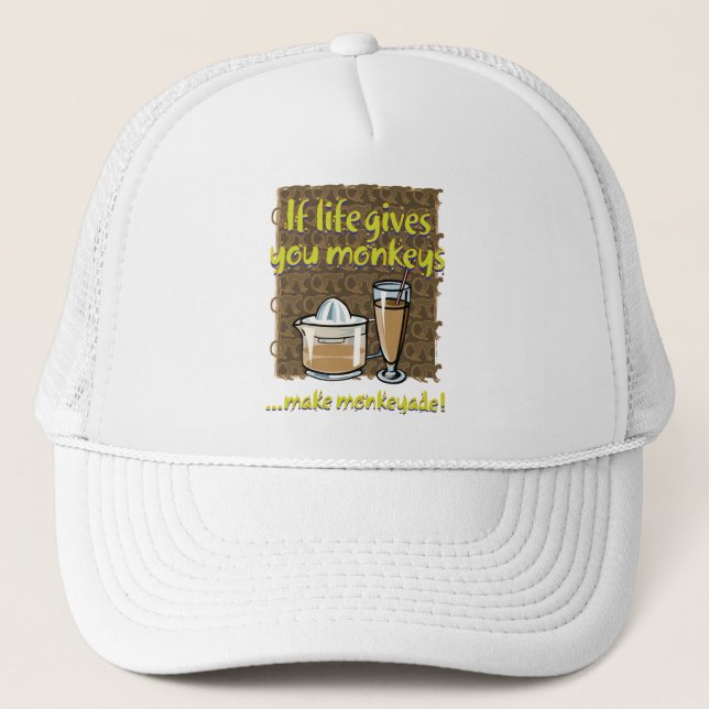 Gorra De Camionero Si la vida te da monos (Anverso)