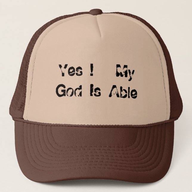 Gorra De Camionero ¡Sí!   Mi dios puede (Anverso)