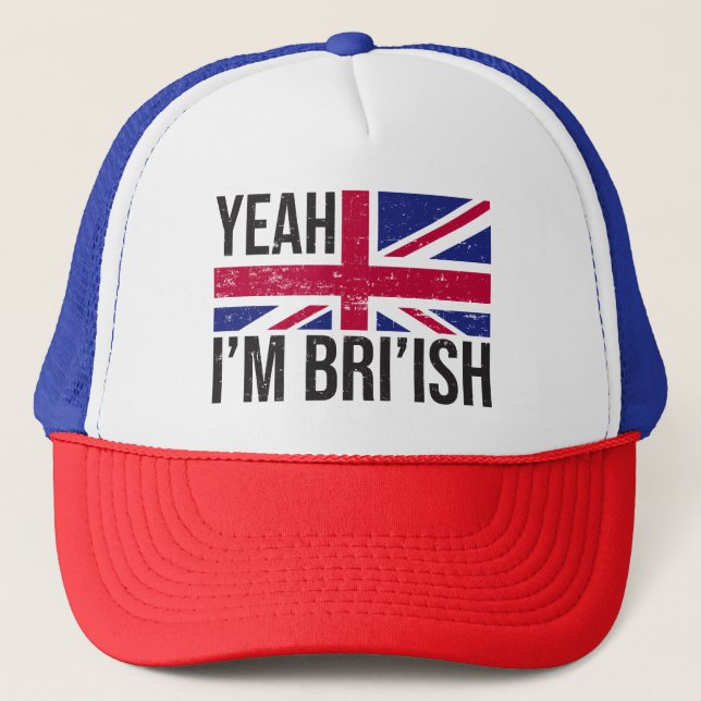 Gorra De Camionero Sí, Soy Británica, ¿Cómo Sabías Meme? (Anverso)