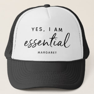 Gorra De Camionero Sí, Soy Un Trabajador Clave Esencial De Front Line