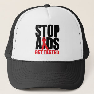 Gorra De Camionero SIDA de la parada: Consiga probado