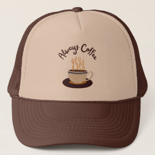 Gorra De Camionero Siempre Café Streaming Hot Cup Brown Textos