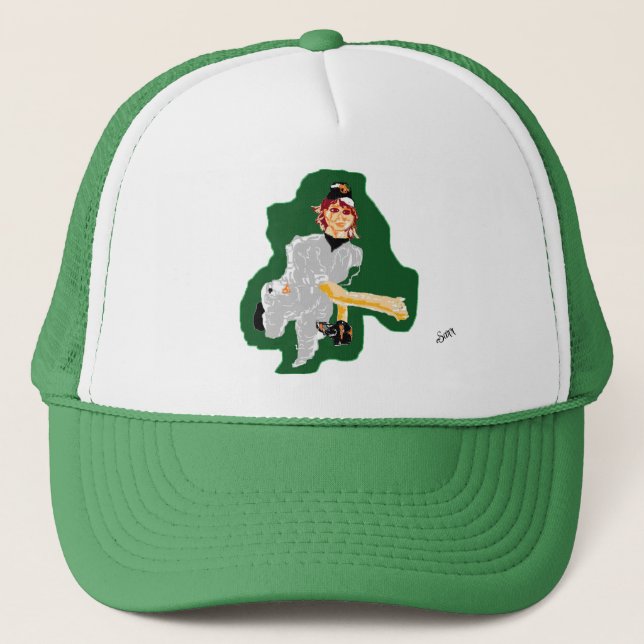Gorra de camionero : Siempre en el plato . (Anverso)