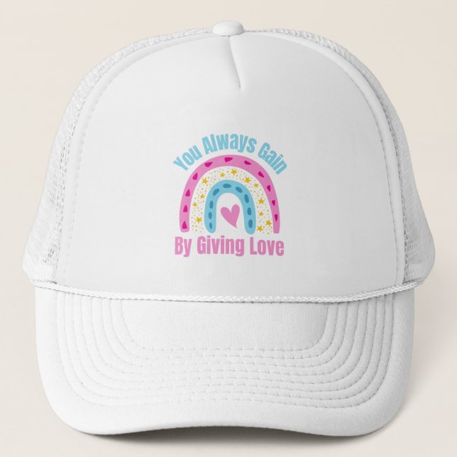 Gorra De Camionero Siempre Ganas Dando Amor (Anverso)