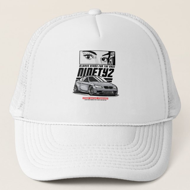 Gorra De Camionero Siempre listo para la carrera (Anverso)