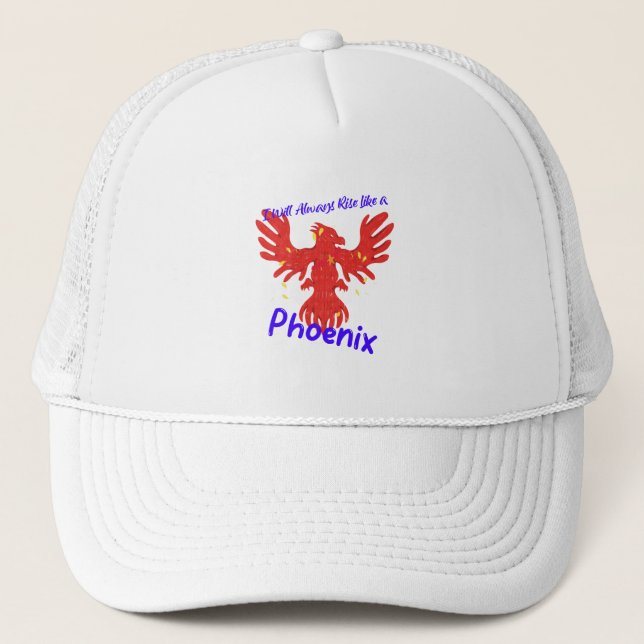 Gorra De Camionero Siempre me levantaré como un Fénix (Anverso)