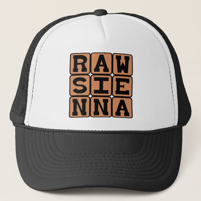 Gorra De Camionero Siena cruda, color (Anverso)