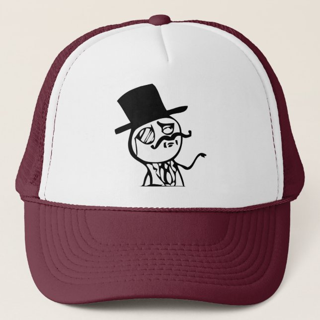 Gorra De Camionero Sienta como un meme del sir cómico (Anverso)