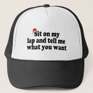 Gorra De Camionero Siéntese en mi revestimiento y dígame lo que ust
