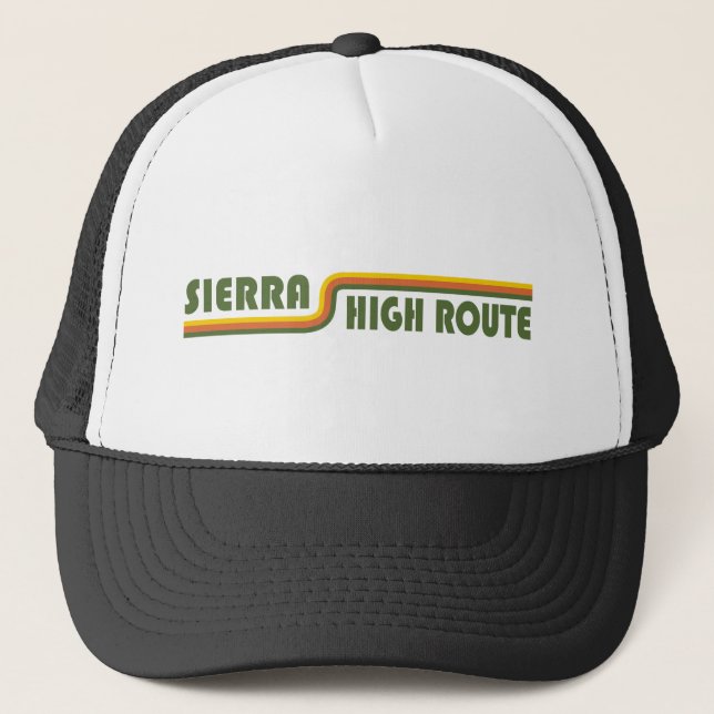 Gorra De Camionero Sierra High Route California (Anverso)