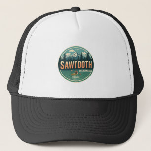 Gorra De Camionero Sierra Sawtooth Idaho Montaña Senderismo Alpino