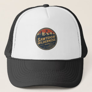 Gorra De Camionero Sierra Sawtooth Idaho Montaña Senderismo Alpino