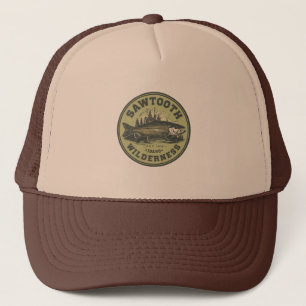 Gorra De Camionero Sierra Sawtooth Idaho Montaña Senderismo Alpino