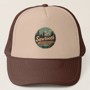 Gorra De Camionero Sierra Sawtooth Idaho Montaña Senderismo Alpino