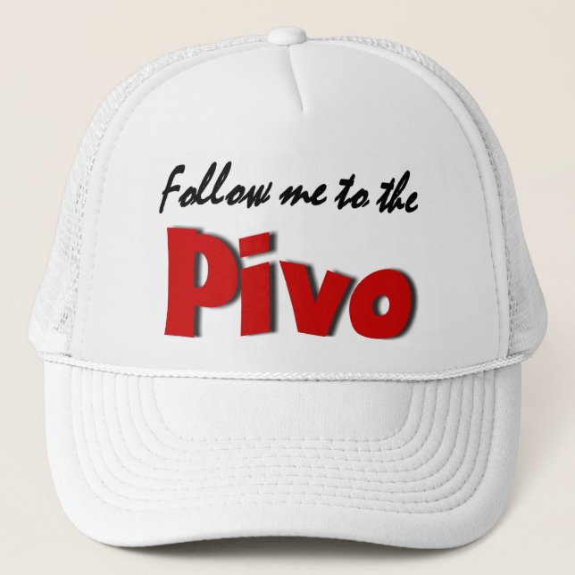 Gorra De Camionero Sígame al Pivo (la cerveza) (Anverso)