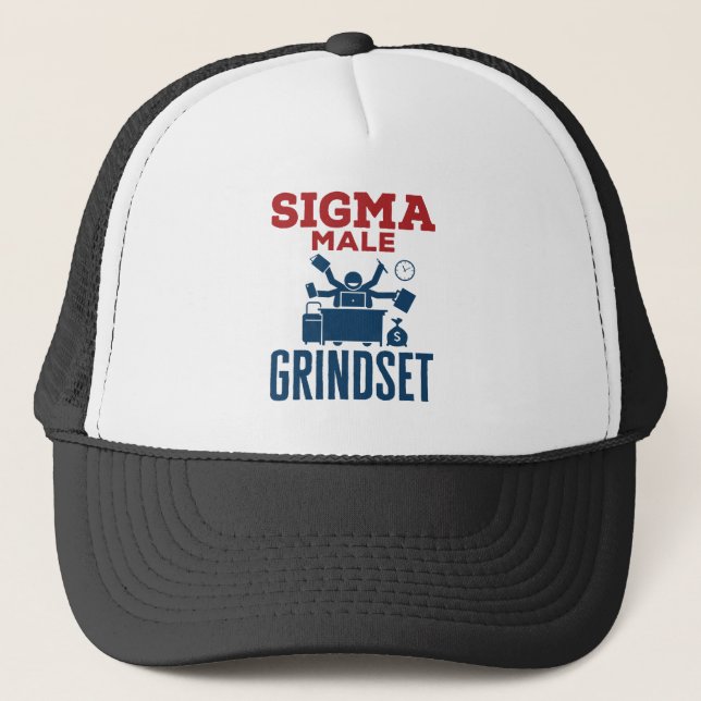 Gorra De Camionero Sigma Male Grindset Hustle Coworker Culture (Anverso)