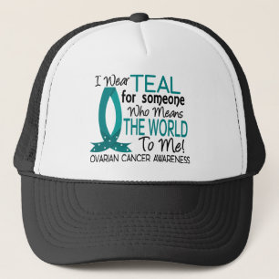 Gorra De Camionero Significa el mundo a mí cáncer ovárico