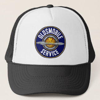 Gorra De Camionero Signo de época de Oldsmobile Service.