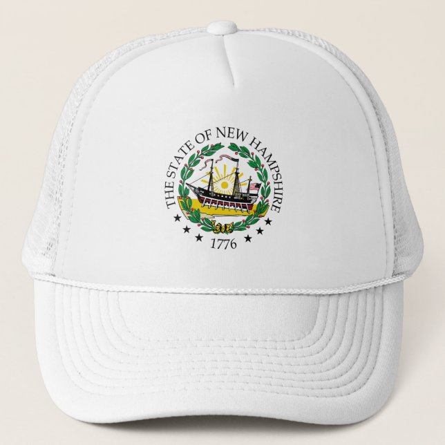 Gorra De Camionero Signo de New Hampshire (Anverso)