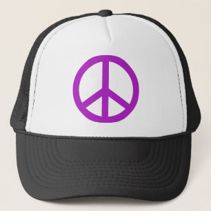 Gorra De Camionero Signo de paz de Lavender