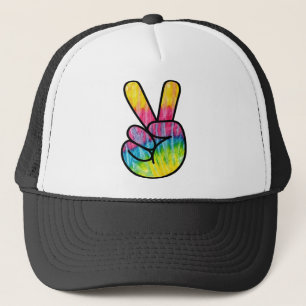 Gorra De Camionero Signo de paz psicodélica mano