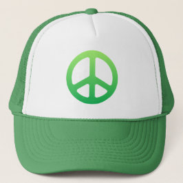 Gorra De Camionero Signo de paz verde