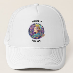 GORRA DE CAMIONERO SIGNO ZODIACAL PISCIS PERSONALIZADO