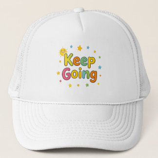 Gorra De Camionero Sigue adelante cita juguetona con sol, estrellas