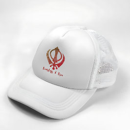 Gorra De Camionero Sikh Khanda "Sin miedo y libre"