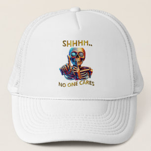 Gorra De Camionero Silence Speaks Volumes Colorful Skeletal Figure