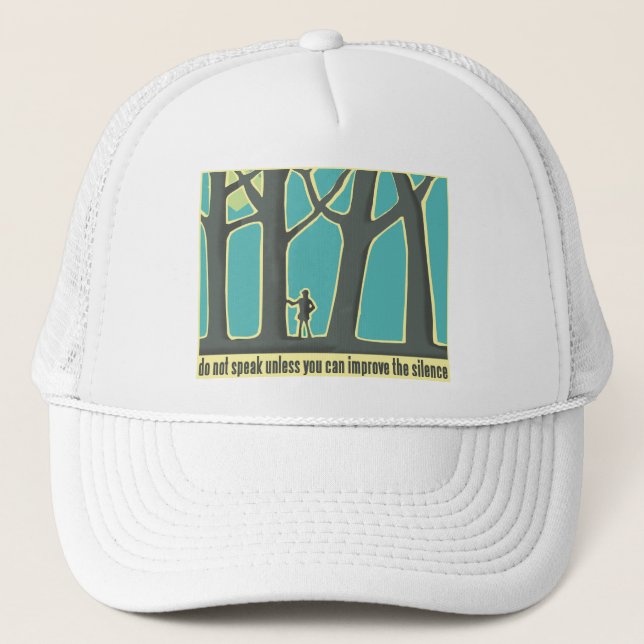 Gorra De Camionero Silencio forestal (Anverso)
