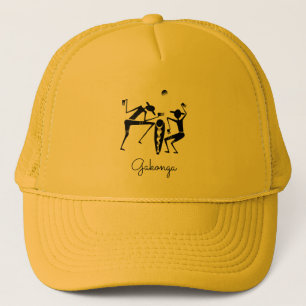 Gorra De Camionero Silhouette African Art, impresionante danza de lun