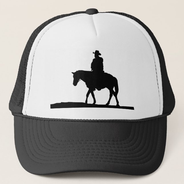 Gorra De Camionero Silhouette Cowboy Horse Rancher (Anverso)