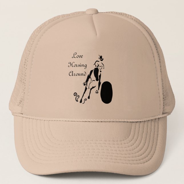 Gorra De Camionero Silhouette Cowgirl Barrel Carreras (Anverso)