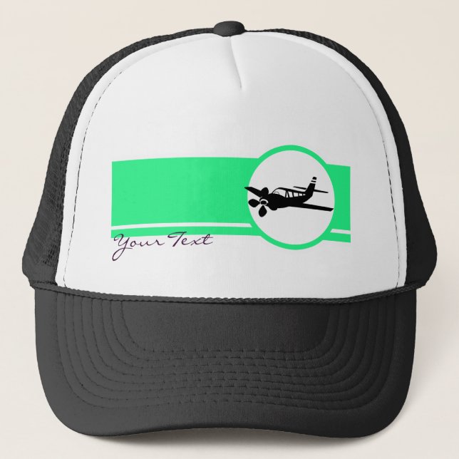 Gorra De Camionero Silhouette de avión (Anverso)
