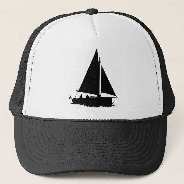 Gorra De Camionero Silhouette de Black Boat (Anverso)