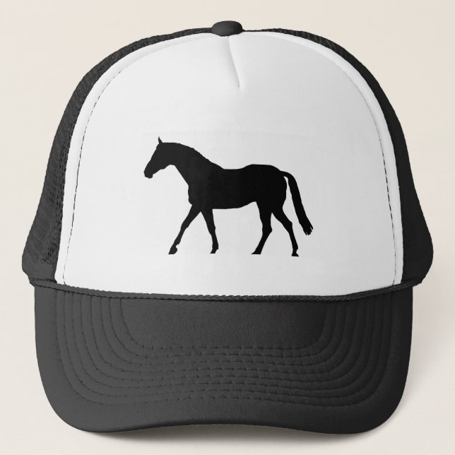 Gorra De Camionero Silhouette de caballo (Anverso)