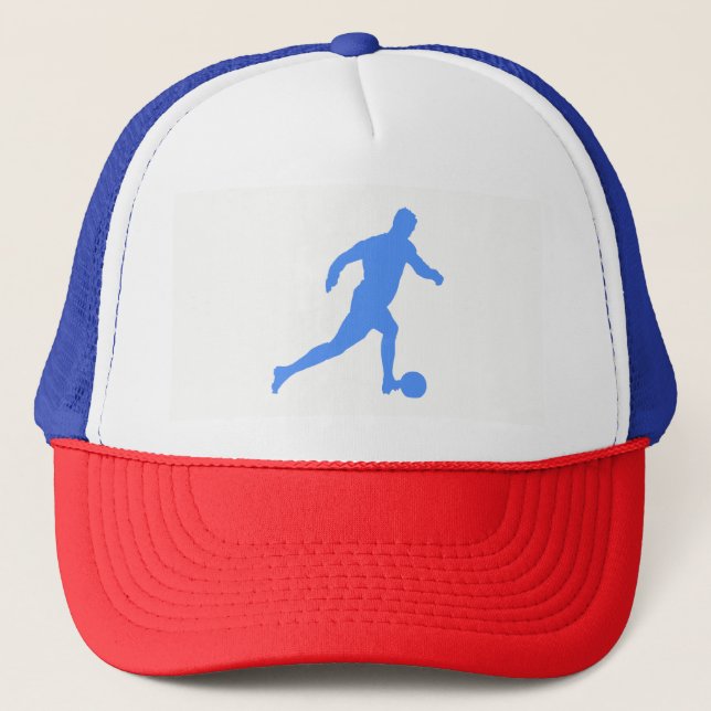 Gorra De Camionero Silhouette de fútbol (Anverso)
