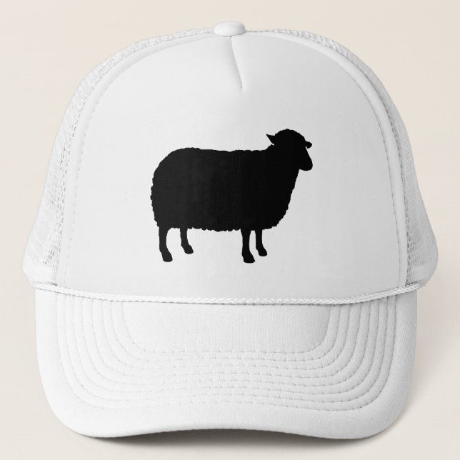 Gorra De Camionero Silhouette de oveja negra (Anverso)